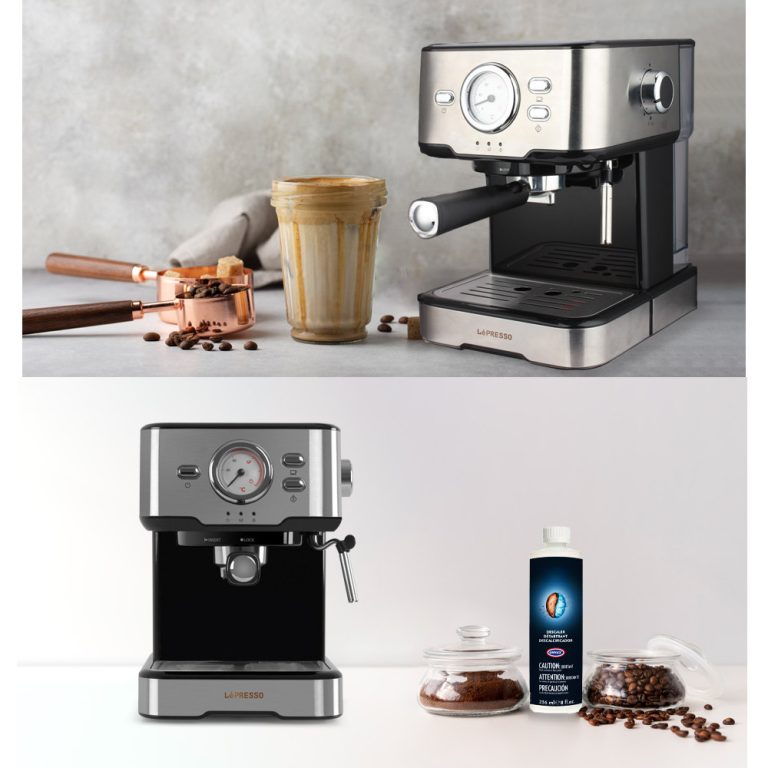 Lepresso Dual Cup Barista Espresso Machine With Steamed Milk Frothing