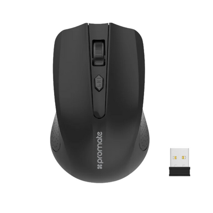Promate 2.4GHz Wireless Ergonomic Optical Mouse