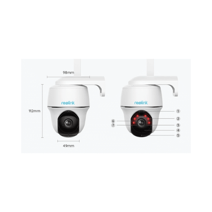 Reolink Go PT Plus 4MP 2K Pan-Tilt 4G Battery Security Camera
