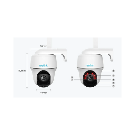 Reolink Argus PT 5MP Smart Pan-Tilt Battery WiFi Security Camera