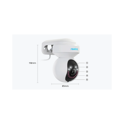 Reolink E1 Outdoor PoE 8MP 4K PTZ PoE Camera with Auto Tracking and Smart Detection