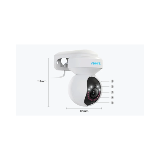 Reolink E1 Outdoor PoE 8MP 4K PTZ PoE Camera with Auto Tracking and Smart Detection