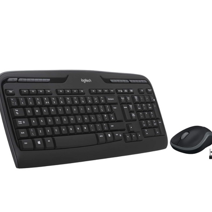 Logitech MK330 Wireless Keyboard and Mouse Combo - Black - US Int'l