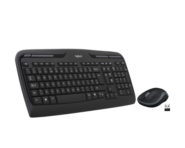 Logitech MK330 Wireless Keyboard and Mouse Combo - Black - US Int'l