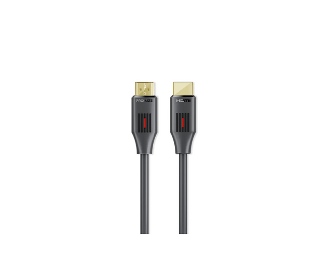 Promate HDMI 2.0 Cable 4K 60Hz HDMI to HDMI Slim 3m Cable with 3D Video Support 18Gbps Bandwidth Ethernet Support and Gold-Plated Connectors
