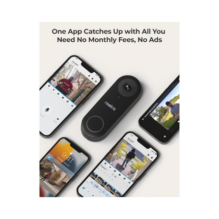 Reolink Smart 5MP 2K+ Wired WiFi Video Doorbell with Chime