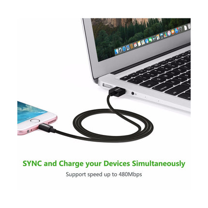 Ugreen Lightning To Usb Cable(Abs Case) Black 1M
