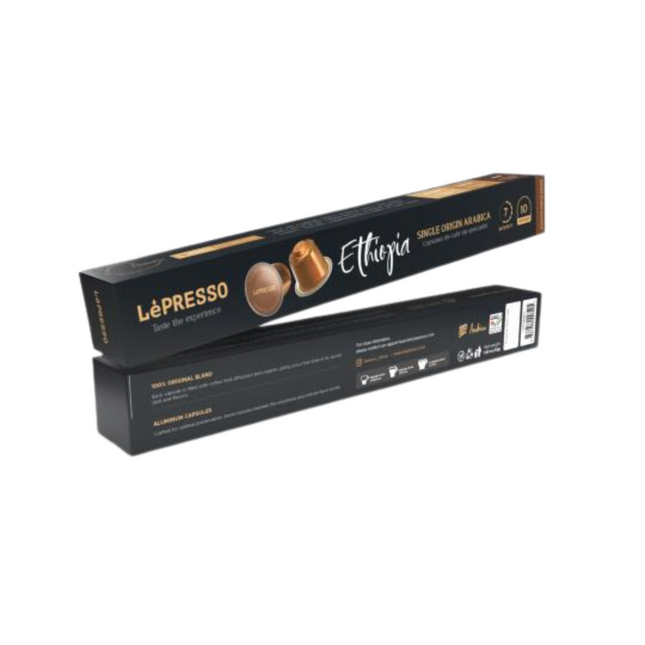 LePresso Aluminum capsules Single Origin Arabica 10pc - Ethiopia