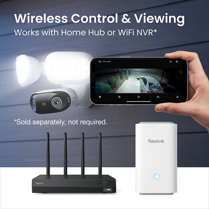 Reolink Elite Floodlight WiFi 4K 180° Wi-Fi 6 dual-lens security camera