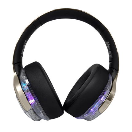 Promate Active Noise Cancelling Hi-Fi Stereo Wireless Headphones with RGB Lights