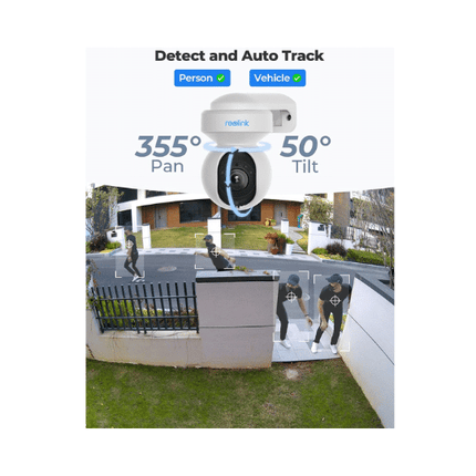 Reolink E1 5MP Smart Pan-Tilt-Zoom WiFi Outdoor Security Camera