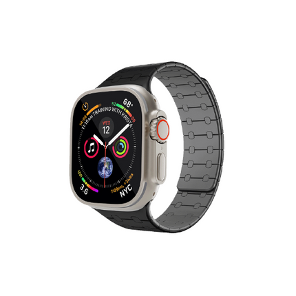 Levelo RoyalLink Silicone Watch Strap for Apple Blue/Black