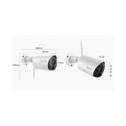 Reolink Argus Eco 3MP 4K Battery WiFi Security Camera