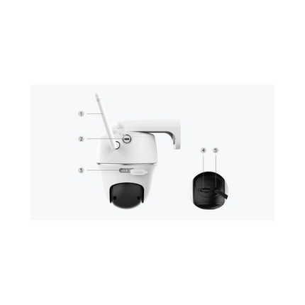 Reolink Argus PT 5MP Smart Pan-Tilt Battery WiFi Security Camera