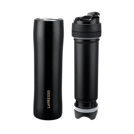 LePresso Stainless Steel Portable French Press Black