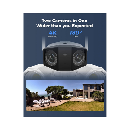 Reolink Duo Floodlight PoE 8MP 4K PoE Floodlight Camera with Dual Lens for 180° Field of View
