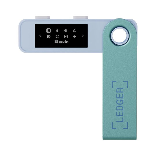 LEDGER - NANO S PLUS - CRYPTO WALLET - PASTEL GREEN