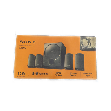 Sony SA-D40 4.1 Channel Multimedia Speaker System with Bluetooth (Black)