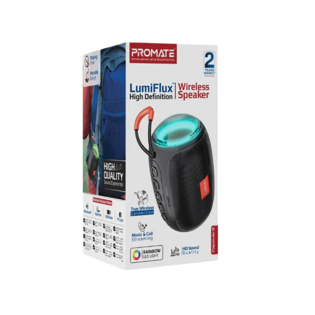 Promate LumiFlux High-Definition Wireless Speaker