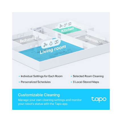 TP-Link Tapo RV30LiDAR Navigation SmartRobot Vacuum & Mop
