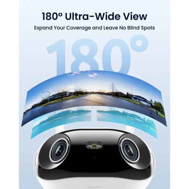Reolink Elite WiFi 8MP 4K DC-WIFI Camera, Dual-Lens,180° View, Wi-Fi 6