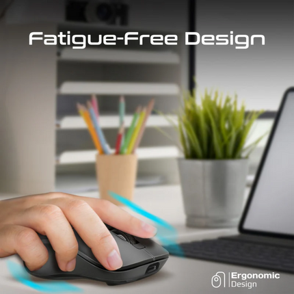 Promate Dual Mode Rechargeable Wireless Mouse with BT & RF Connectivity