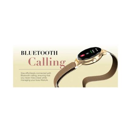 Noise NoiseFit Diva Smartwatch - Gold Link