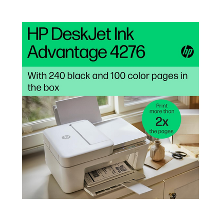 HP DeskJet Ink Advantage 4276 Wireless Print Scan Copy All-in-One Printer 60K49C