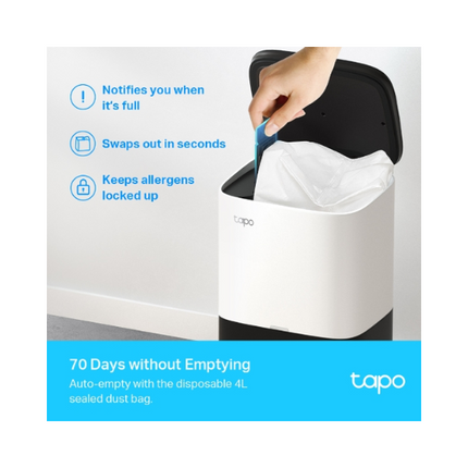 TP-Link Tapo RV30 Plus LiDAR Navigation Robot Vacuum Cleaner & Mop + Smart Auto-Empty Dock