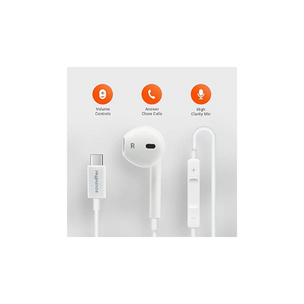 Porodo SoundTec Mono Earphone with Type-C