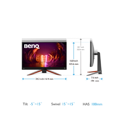 BenQ MOBIUZ Gaming Monitor 27" FHD 1080p 240Hz