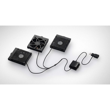 Cooler Master Cooling Pad NotePal U3 PLUS Laptop Cooler - 3 Moveable 80 mm Fans Carry Case Protector