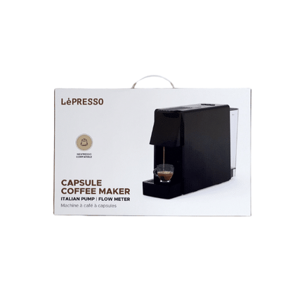 LePresso Coffee Maker with Capsule Auto Ejection System – Black