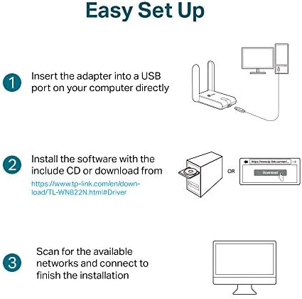 Tp-Link 300Mbps High Gain Wireless USB Adapter