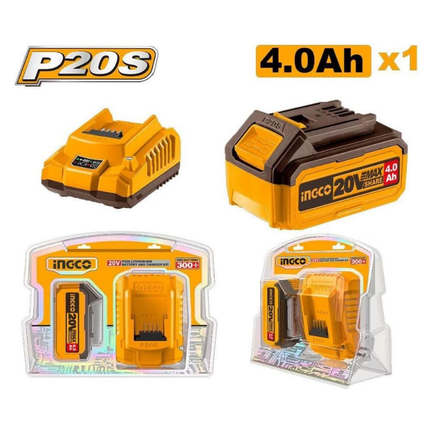 INGCO P20S LITHIUM-ION BATTERY AND CHARGER KIT