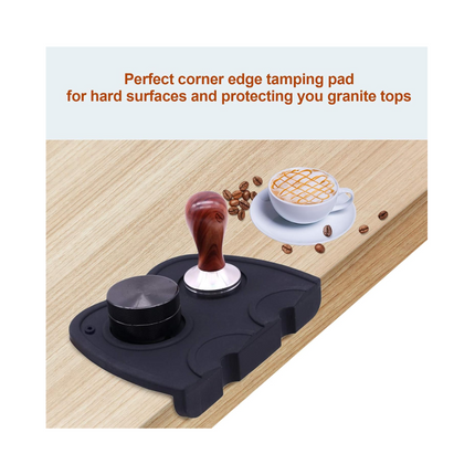 Espresso Coffee Tamper Mat Black