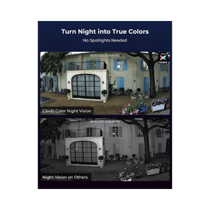 Reolink CX410 ColorX 4MP 2K PoE IP Camera with True Full-Color Night Vision