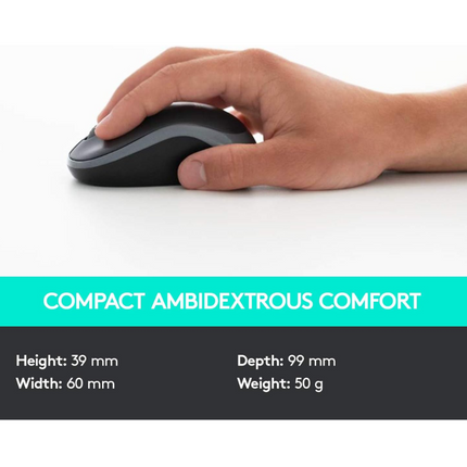 Logitech MK330 Wireless Keyboard and Mouse Combo - Black - US Int'l