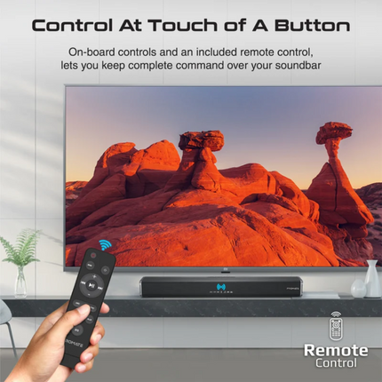 Promate 60W Ultra-Slim SoundBar with Built-in Subwoofer