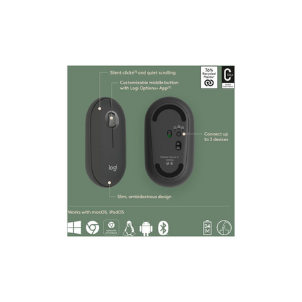 LOGITECH Pebble Mouse 2 M350s