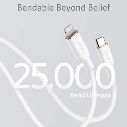 Anker PowerLine III USB-C to Lightning Cable White