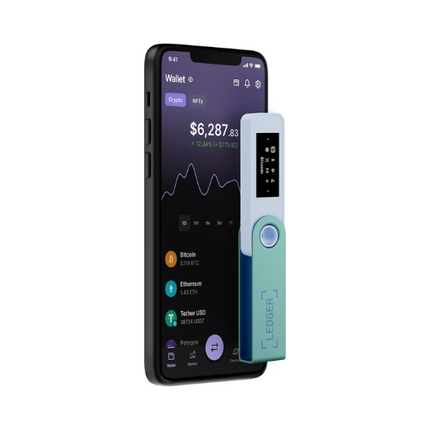 LEDGER - NANO S PLUS - CRYPTO WALLET - PASTEL GREEN