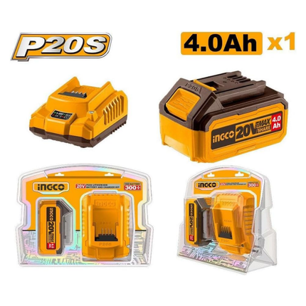 INGCO P20S LITHIUM-ION BATTERY AND CHARGER KIT