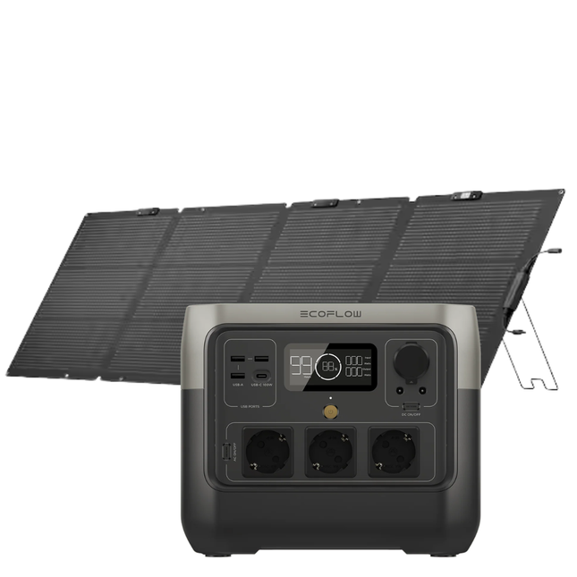 Ecoflow River 2 Pro Solar Generator + 220W Portable Solar Panel