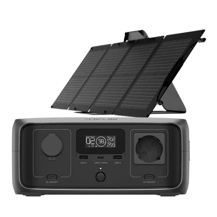 Ecoflow River 3 UPS Solar Generator + 110W Portable Solar Panel