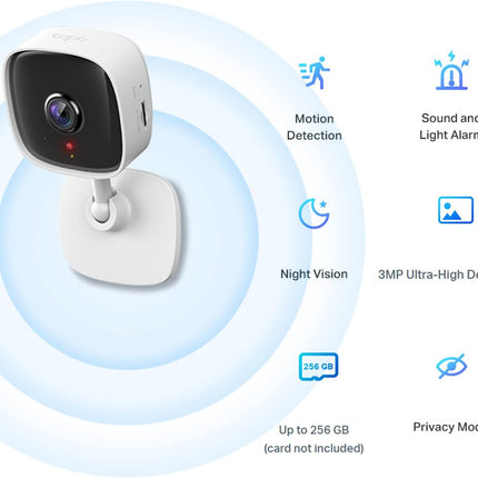 Tapo Smart Indoor Home Security Wifi Camera 2K 3mp