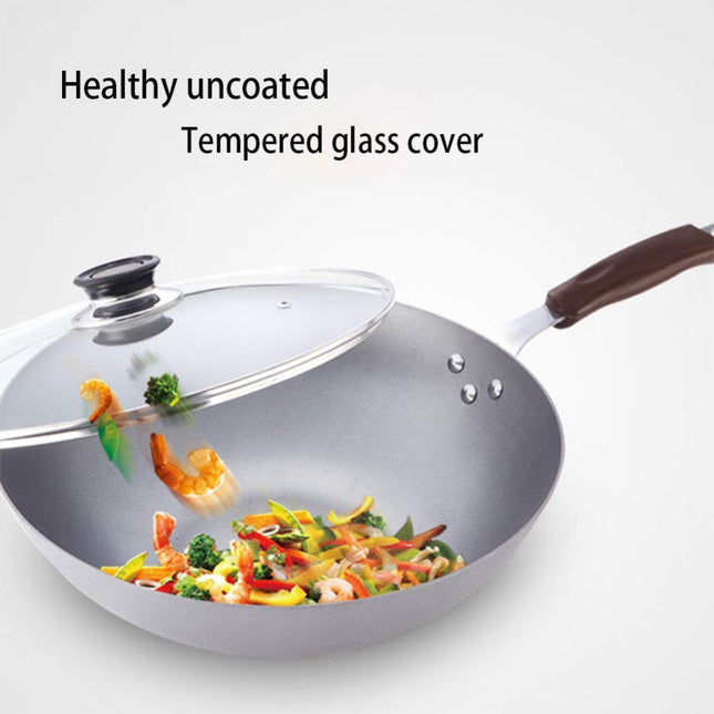 EASY & CLEAN FRYING WOK 32CM + GLASS LID