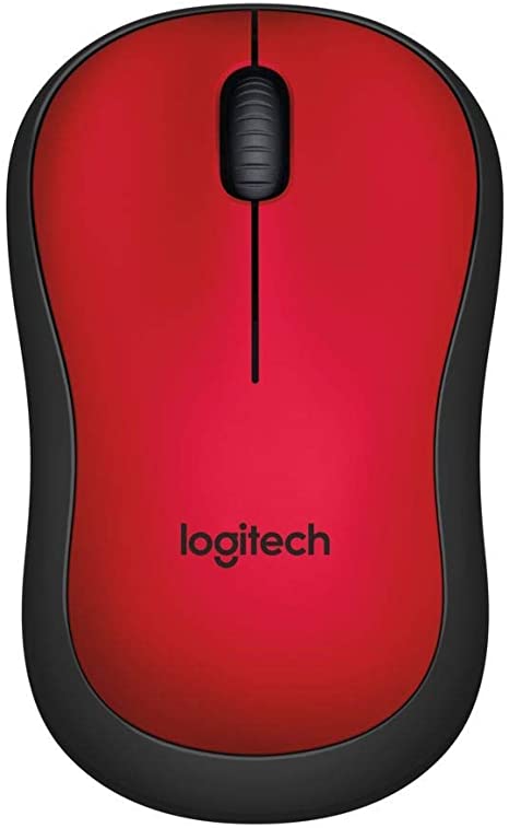 Logitech M220 Silent Wireless Mouse - Red