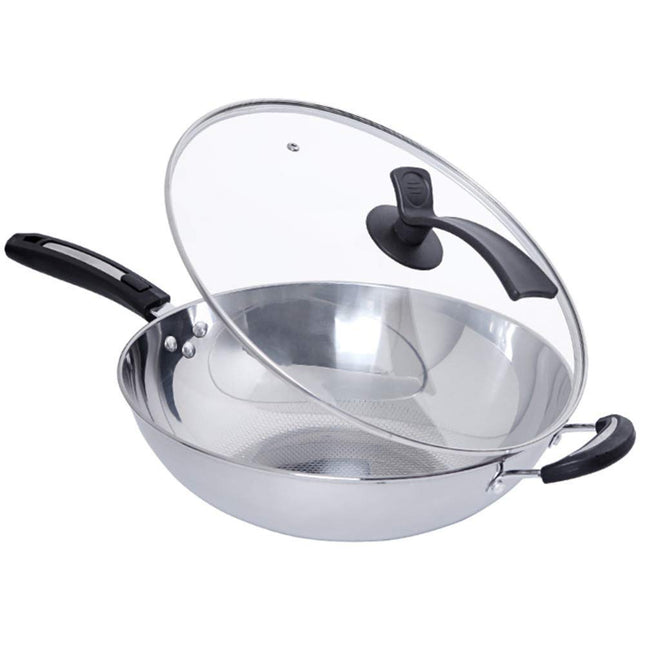 EASY & CLEAN FRYING WOK 32CM + GLASS LID