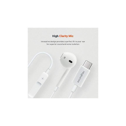 Porodo SoundTec Mono Earphone with Type-C